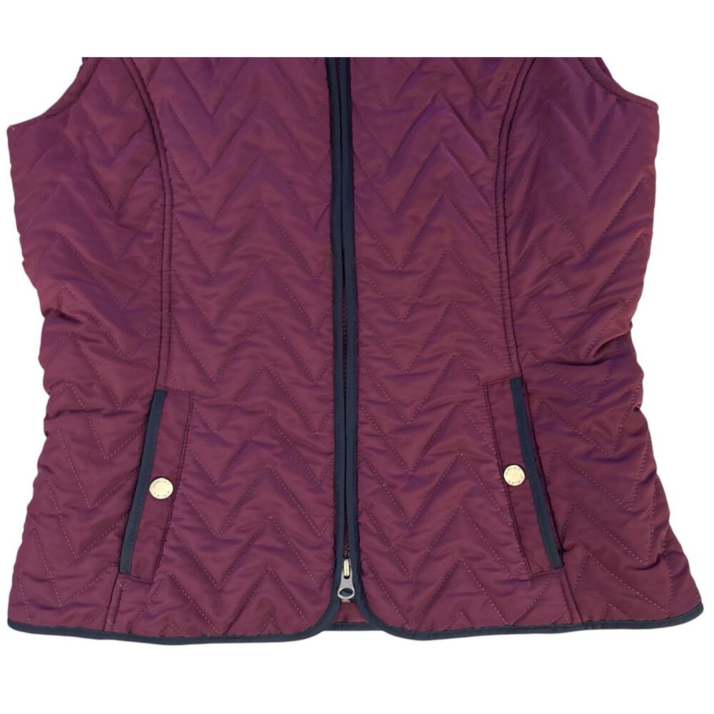 Ariat Ashley AriatTek Insulated Vest Womens Small Berry Purple Chevron Quilted - Picture 4 of 13
